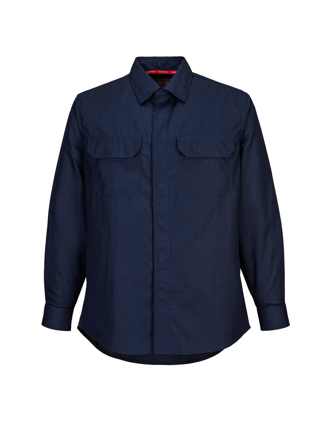 Chemise Bizflame Plus Couleur : Marine Taille Xl - Portwest