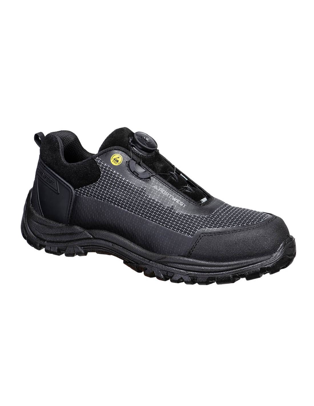 Chaussures Girder Composite Mid S3s Esd Sr Fo - Taille 39 - Noir/gris - Portwest