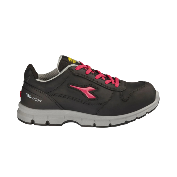 Chaussures de sécurité basses DIADORA RUN LOW S3S Noir / Fuschia 39 Chaussures de sécurité basses DIADORA RUN LOW S3S Noir / Fuschia 39