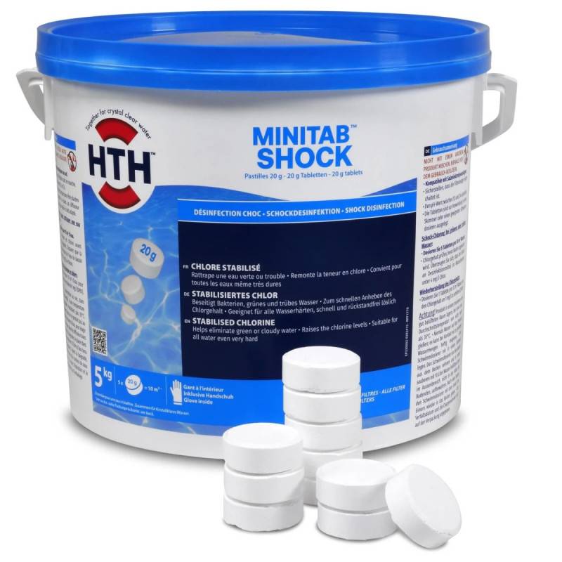 Chlore choc hth® MINITAB Shock 20g - 5 kg