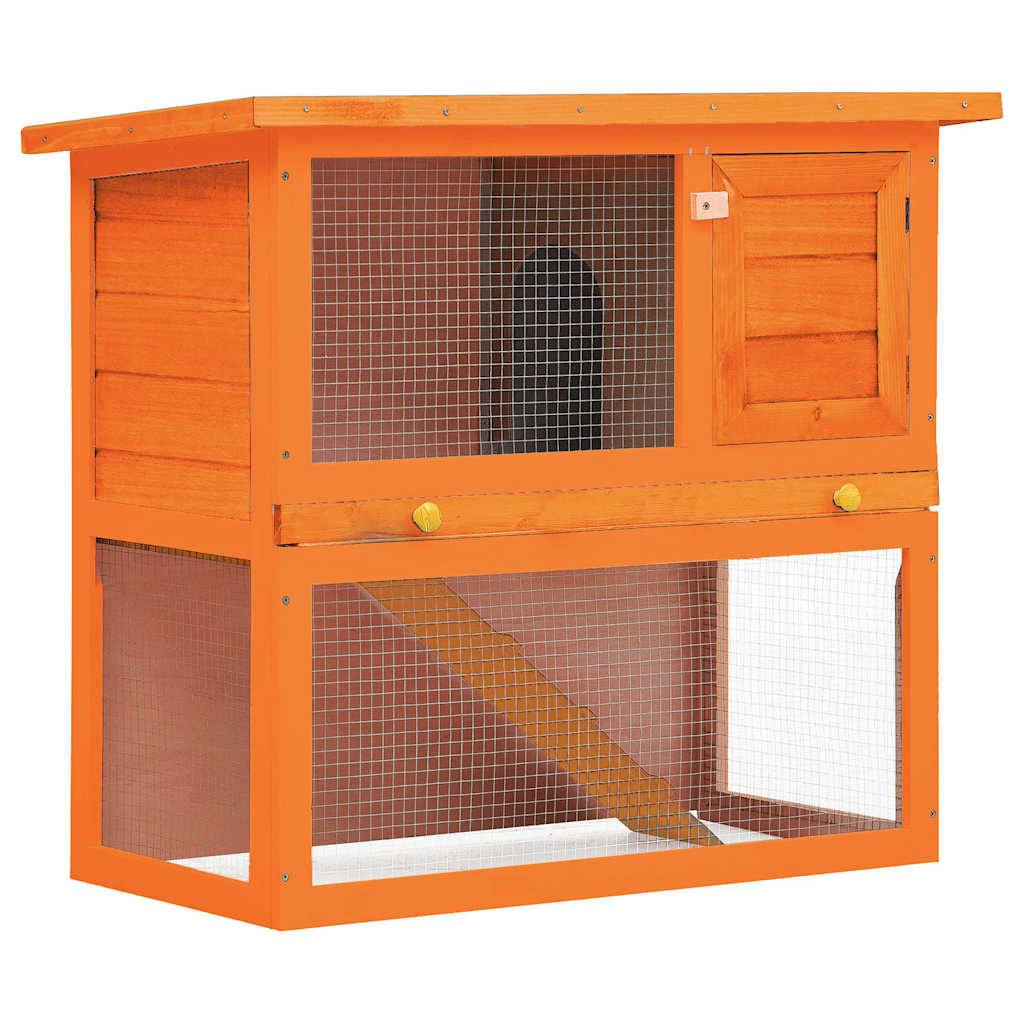 Clapier d'extérieur Enclos pour petits animaux 1 porte Bois vidaXL 170158
