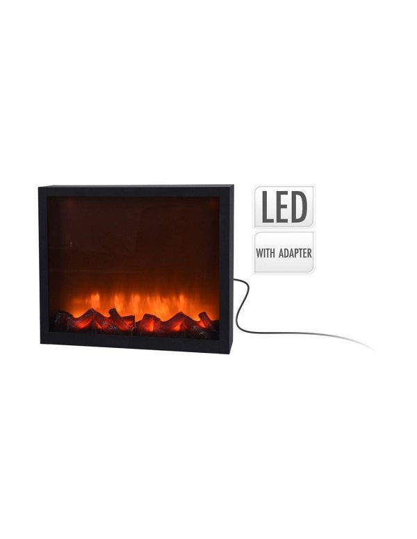 Cheminée LED 41x10x25cm Cheminée LED 41x10x25cm