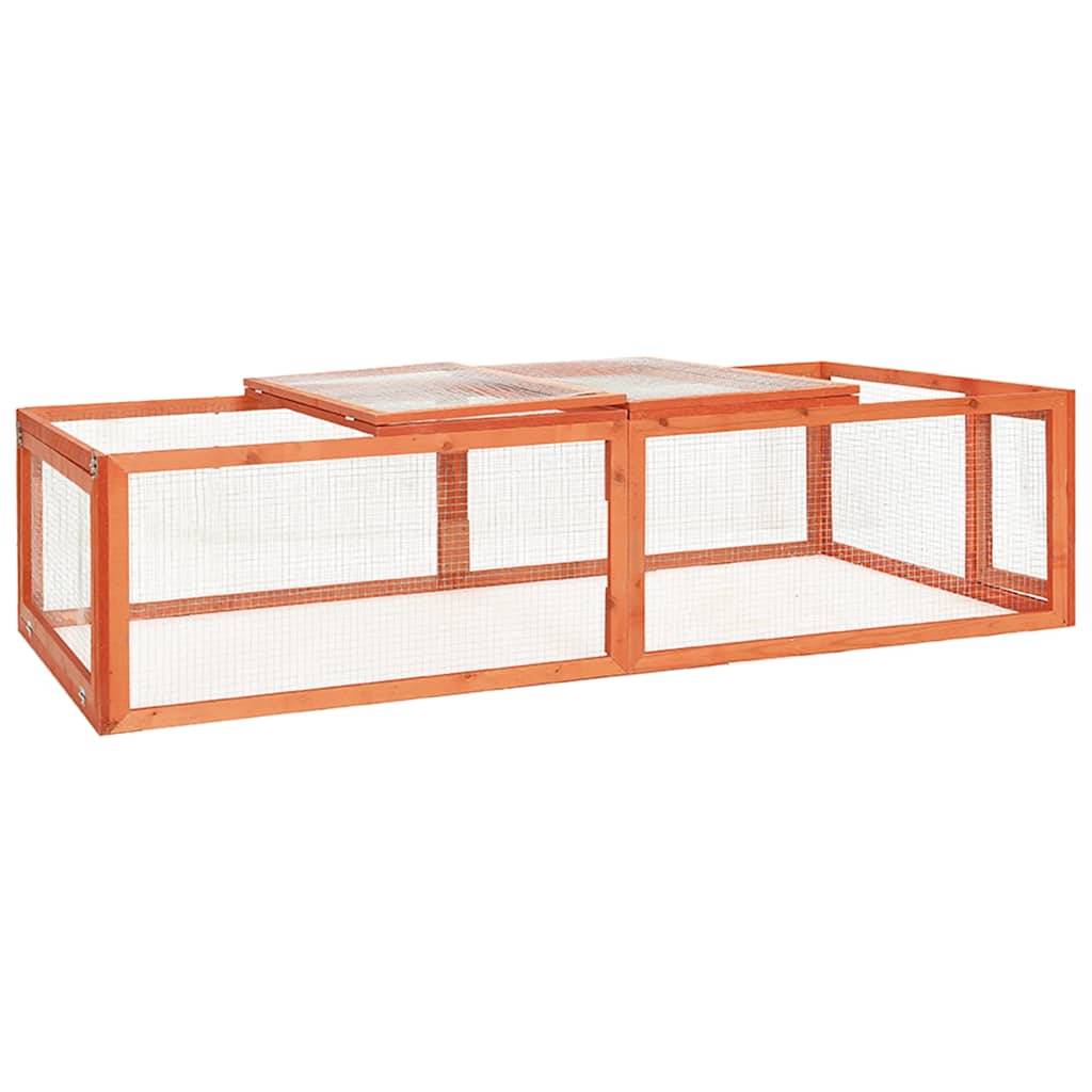 Clapier 183x90x46,5 cm Bois de sapin massif vidaXL 170877