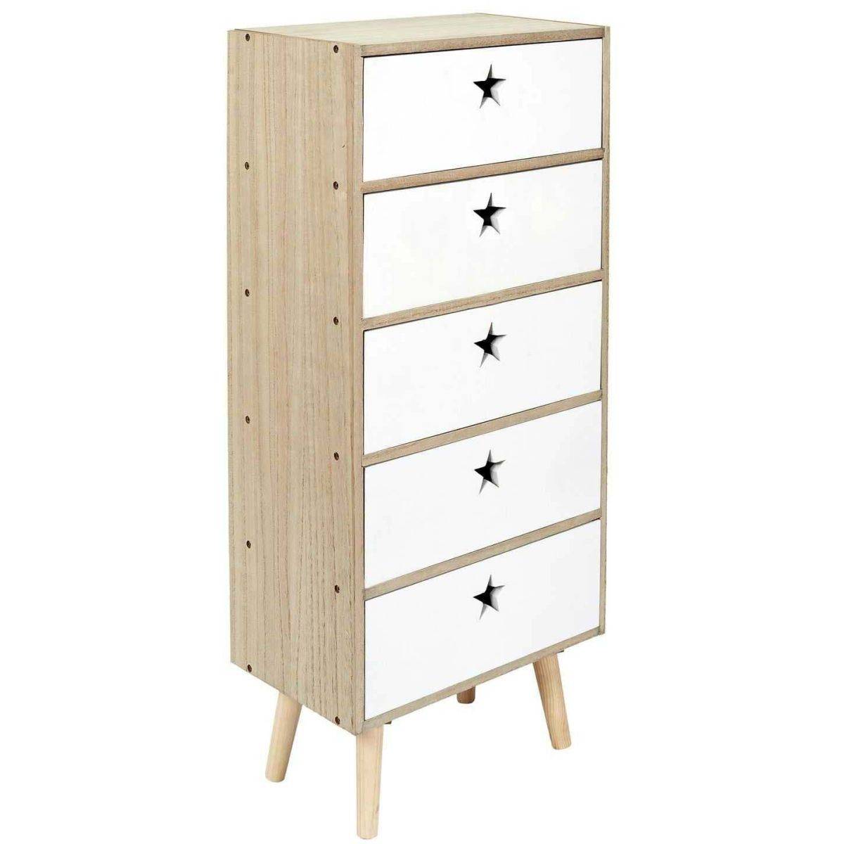 Chiffonnier bicolore pour enfants Like a star