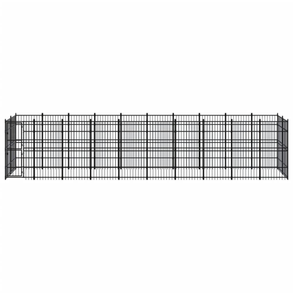 Chenil D’Extérieur Pour Chiens Acier 18,43 M² – vidaXL Chenil D’Extérieur Pour Chiens Acier 18,43 M² – vidaXL