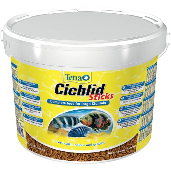 Cichlid sticks 2.9kg – 10 L nourriture pour grands Cichlidés Cichlid sticks 2.9kg – 10 L nourriture pour grands Cichlidés
