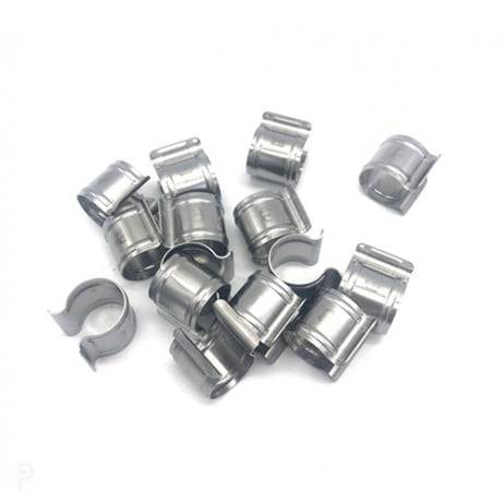 Lot de 25 – Clips de fixation ronds en inox – Diamètre 30