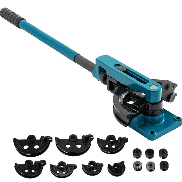 VEVOR Cintreuse de tuyaux manuelle 10-25mm, avec matrices. Pour coudes sur supports carrés/ronds pleins.