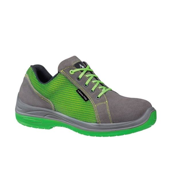 Chaussures de sécurité basses Lemaitre Skate S3 CI SRC 100% non métalliques Vert / Gris 42 Chaussures de sécurité basses Lemaitre Skate S3 CI SRC 100% non métalliques Vert / Gris 42