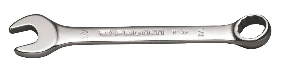 Clé mixte courte 7/16'' 6 pans - FACOM - 39.7/16