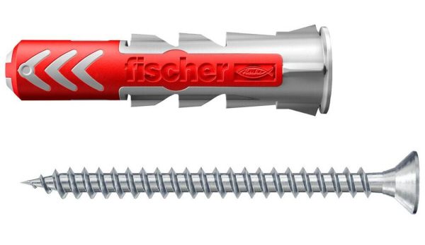 Chevilles bi-matière DuoPower S avec vis 8X40 boîte de 50 – FISCHER – 555108
