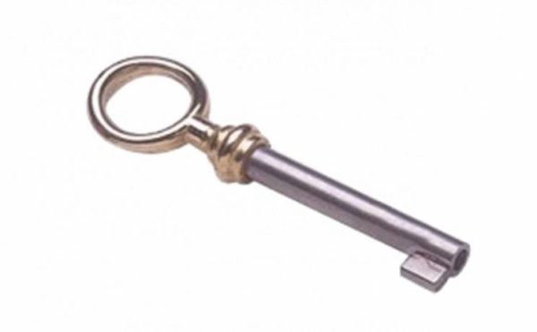 Clé laiton anneau rond tige 40mm panneton ajustable S45 – DEVISMES – CL21T40