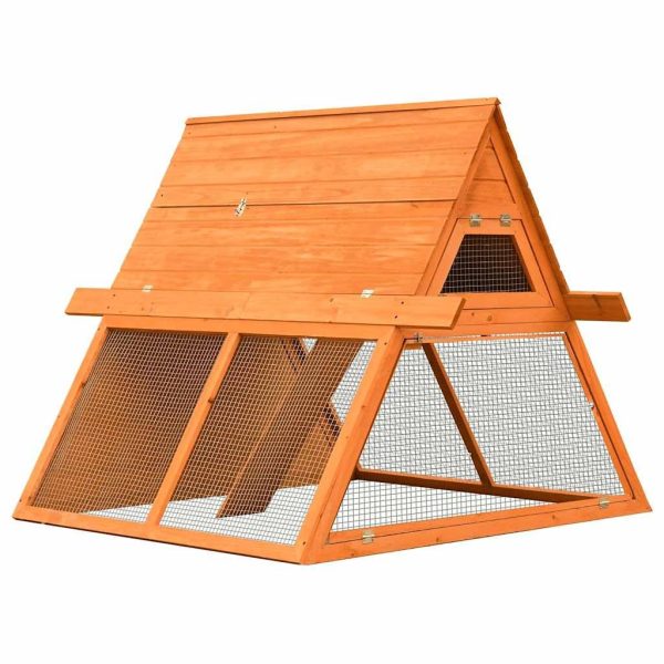 Clapier Bois de pin et de sapin massif 152x128x108 cm vidaXL 170643 Clapier Bois de pin et de sapin massif 152x128x108 cm vidaXL 170643