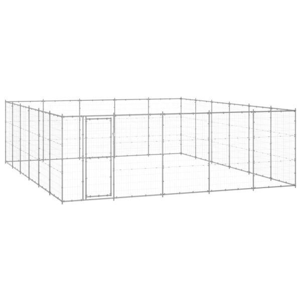 Chenil extérieur Acier galvanisé 36,3 m² vidaXL 3082329