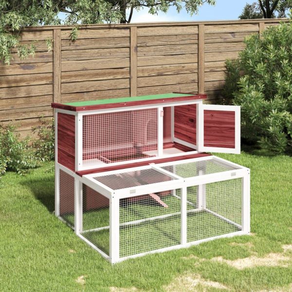 Clapier moka 102x90x84,5 cm bois de pin massif vidaXL 172285 Clapier moka 102x90x84,5 cm bois de pin massif vidaXL 172285