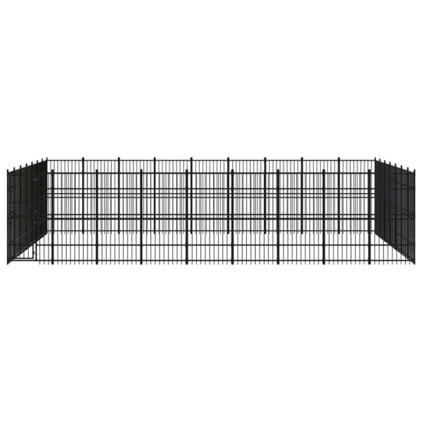Chenil D’Extérieur Pour Chiens Acier 58,06 M² – vidaXL