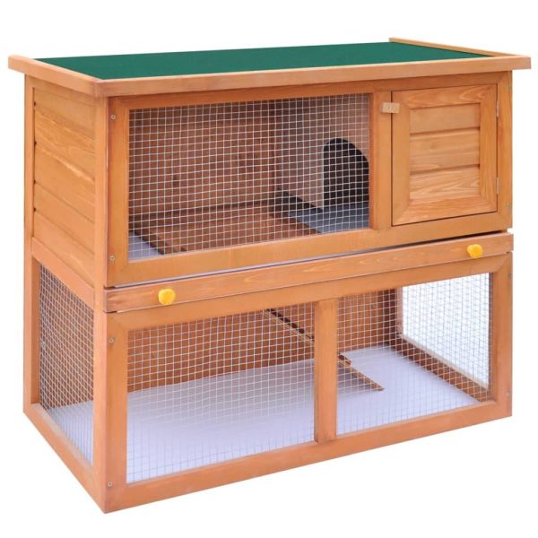 Clapier d’extérieur – Cage d’extérieur Enclos pour petits animaux 1 porte Bois rj517 Clapier d’extérieur – Cage d’extérieur Enclos pour petits animaux 1 porte Bois rj517