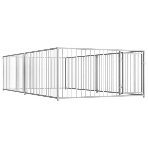Chenil extérieur pour chien en acier robuste pour jardin 200x400x100 cm – ComfortXL Outdoor Living Chenil extérieur pour chien en acier robuste pour jardin 200x400x100 cm – ComfortXL Outdoor Living