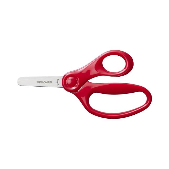 Ciseaux à bout rond pour enfants à partir de 6 ans - rouge - 13 cm