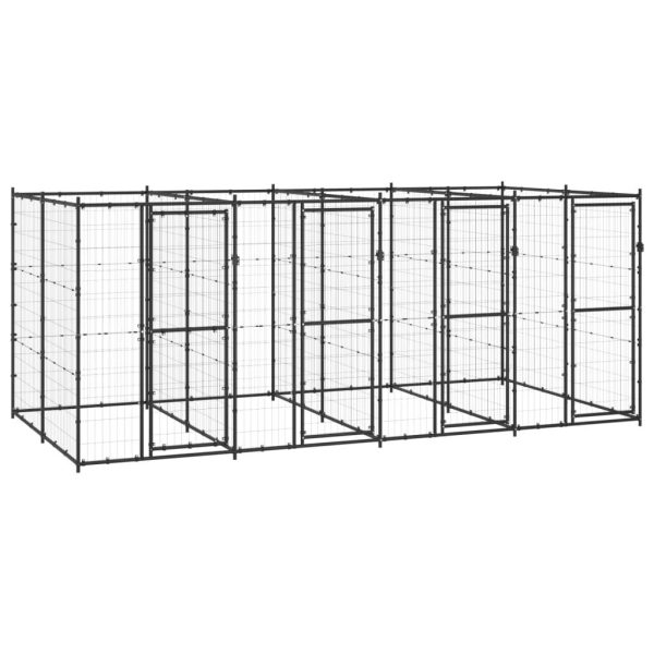 Chenil extérieur Acier 9,68 m² vidaXL 3082262 Chenil extérieur Acier 9,68 m² vidaXL 3082262