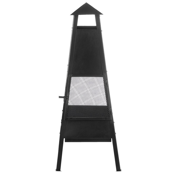 Braséro en bois Acier Noir YASUR – Beliani Braséro en bois Acier Noir YASUR – Beliani