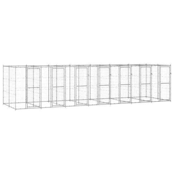 Chenil extérieur Acier galvanisé 16,94 m² vidaXL 3082287 Chenil extérieur Acier galvanisé 16,94 m² vidaXL 3082287
