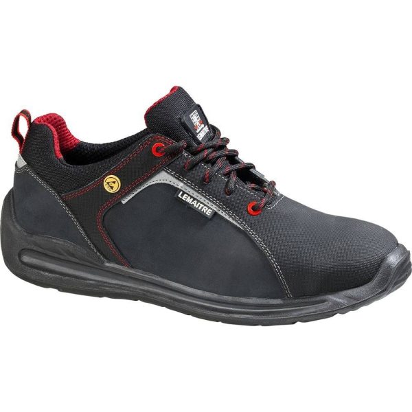 Chaussures de sécurité basses Lemaitre Super X S3 ESD SRC Noir / Rouge 45 Chaussures de sécurité basses Lemaitre Super X S3 ESD SRC Noir / Rouge 45