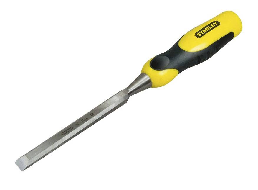 Ciseau à bois manche bi-matière 10 x 125mm longueur totale 310mm - STANLEY - 0-16-872