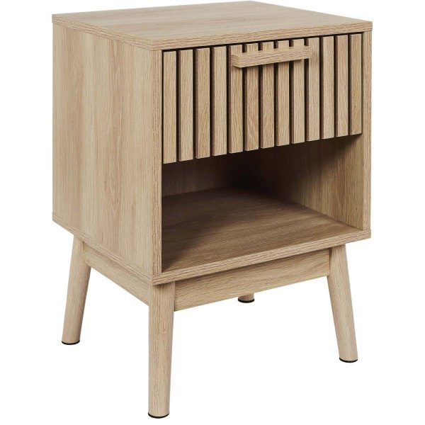 Chevet en bois 1 tiroir Klaus (Lot de 2) Chevet en bois 1 tiroir Klaus (Lot de 2)