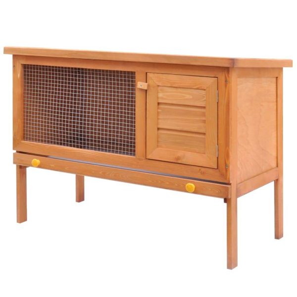 Clapier en bois 1 niveau pour lapin avec enclos sécurisé 90cm – ComfortXL Outdoor Living Clapier en bois 1 niveau pour lapin avec enclos sécurisé 90cm – ComfortXL Outdoor Living