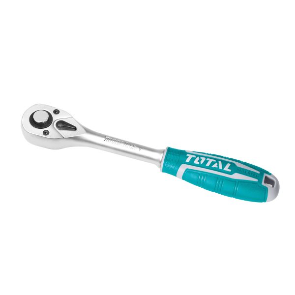 Clé cliquet réversible THT106 – 205 mm/insertion de 3/8» – Chromo-vanadium (Cr-V) | TOTAL Clé cliquet réversible THT106 – 205 mm/insertion de 3/8» – Chromo-vanadium (Cr-V) | TOTAL