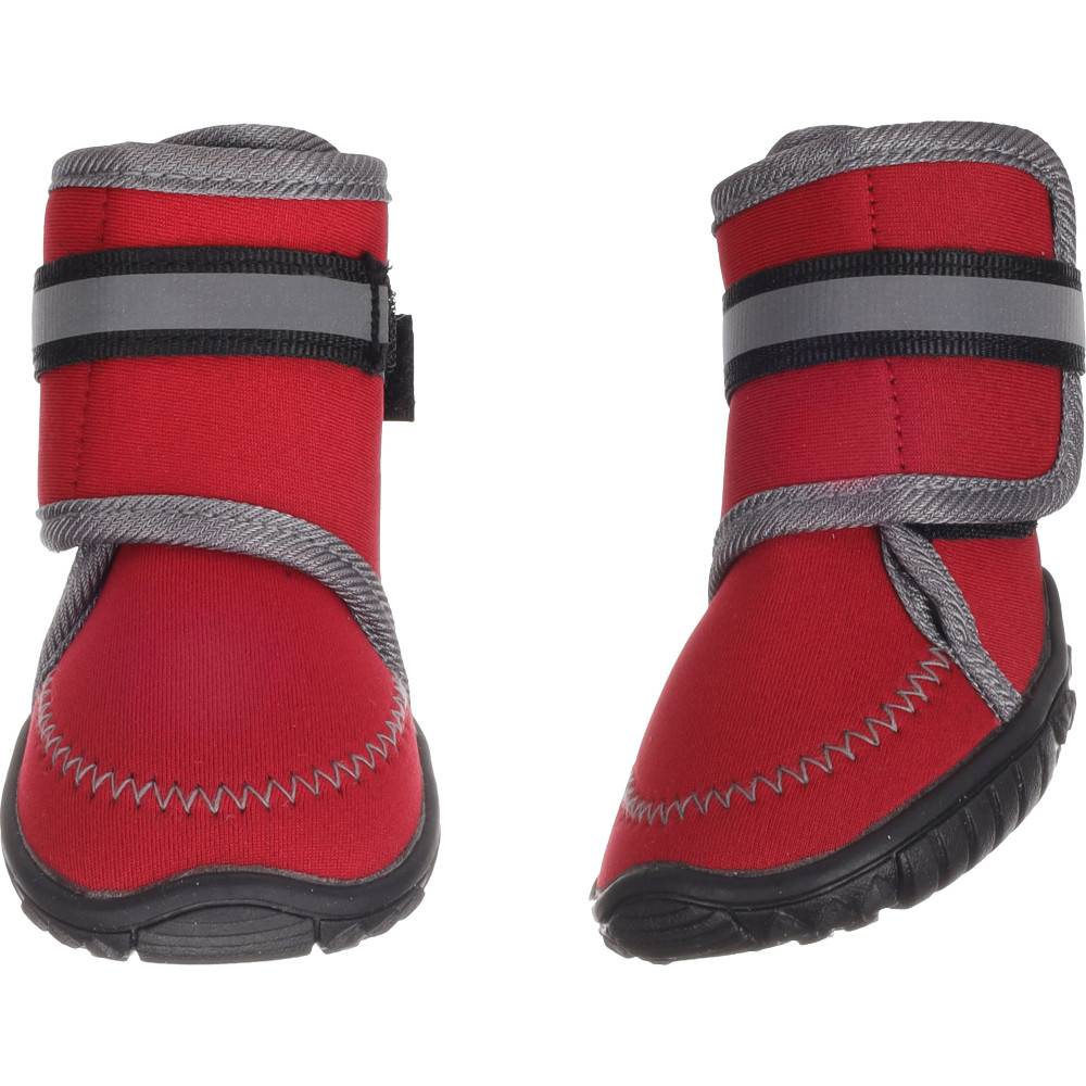 Chaussures Kajan Rouge M 8.1 x 6.2 cm. 2 pièces pour chien