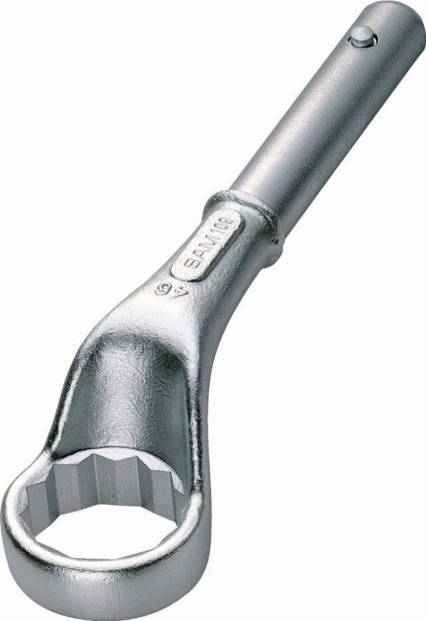 Clé polygonale contre-coudee gros effort 55 mm SAM – 10955 Clé polygonale contre-coudee gros effort 55 mm SAM – 10955