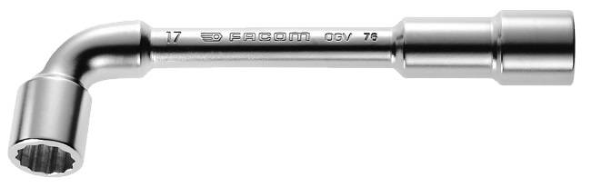 Clé à pipe débouchée forgée 6x12 pans D.8mm L.114mm - FACOM - 76.8