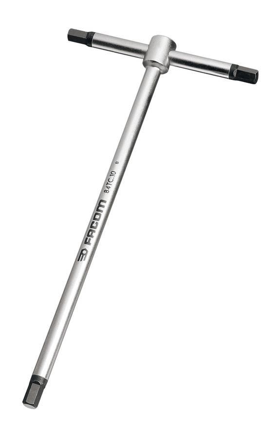 Clé mâle en 'T' 6 pans métriques diamètre 2mm longueur 125mm - FACOM - 84TC.2