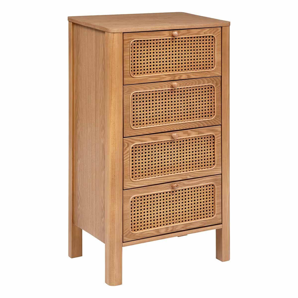 Chiffonnier 4 Tiroirs "Tiria" 103cm Marron