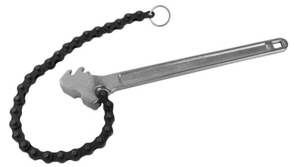 Clé serre-tubes à chaîne – Double denture et acier – MOB