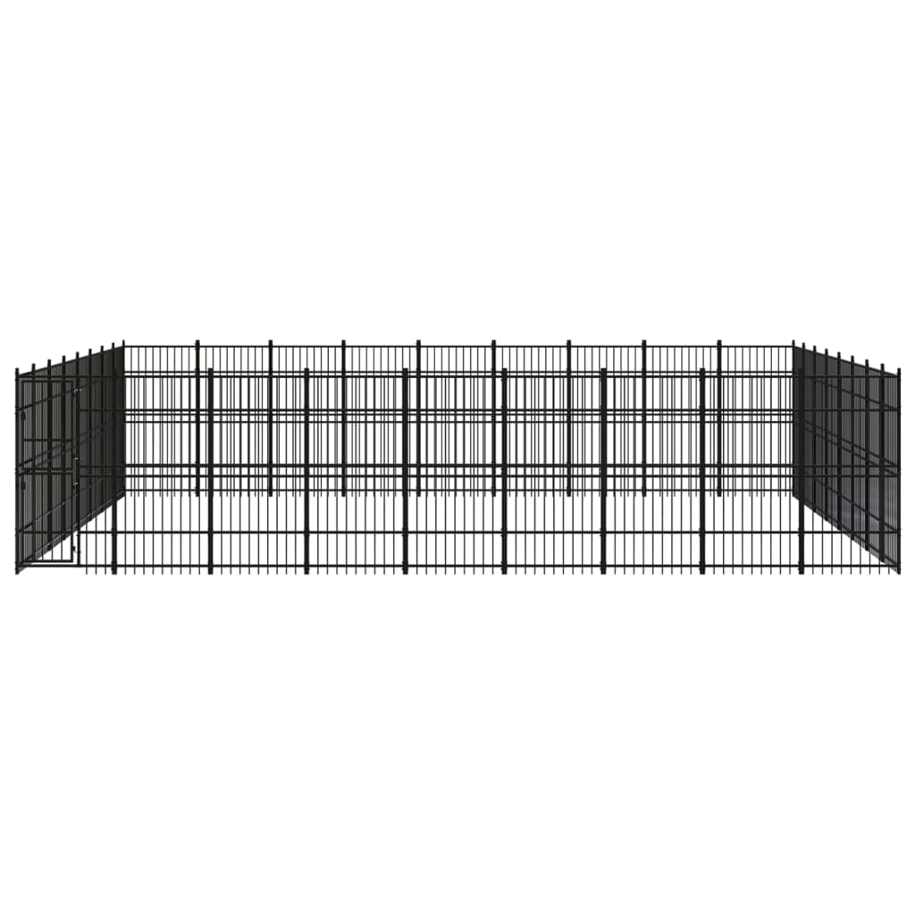 Chenil D'Extérieur Pour Chiens Acier 66,36 M² - vidaXL
