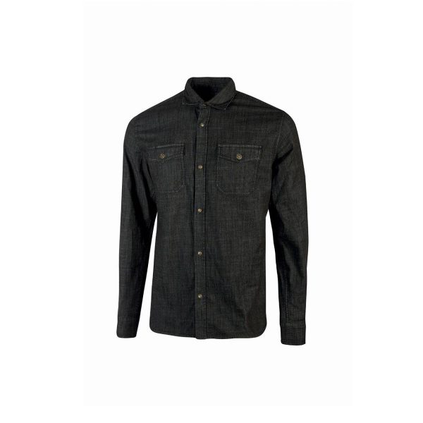Chemise de travail en jean MAPLE Black Carbon | EX274BC – Upower