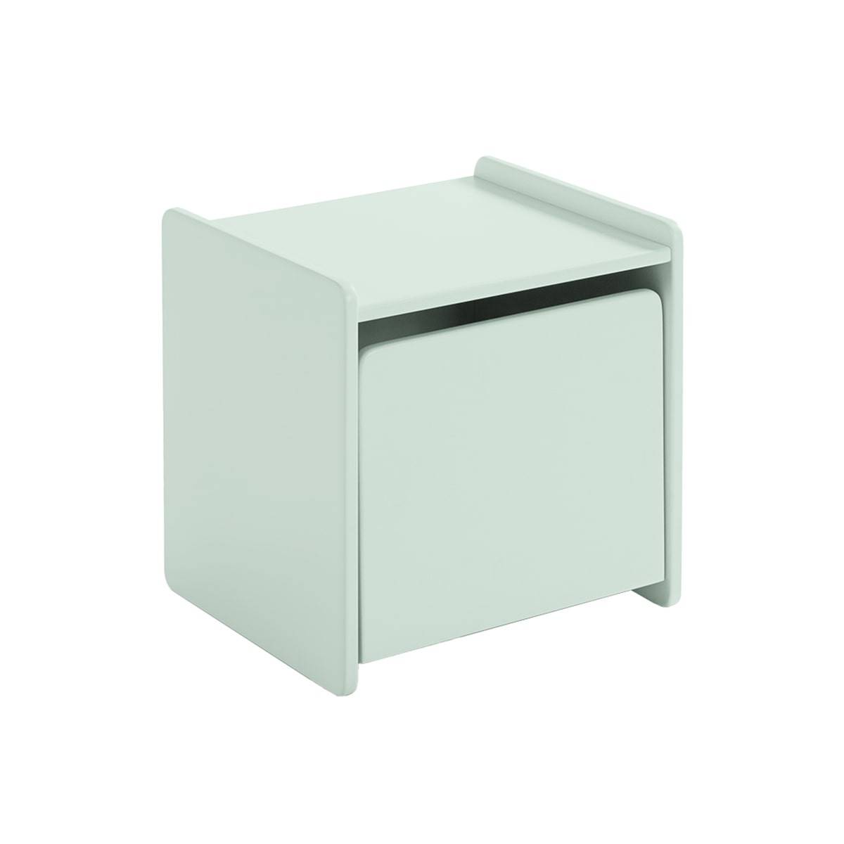 Chevet 1 Porte avec Rebords Vert Menthe - BODHI MINT