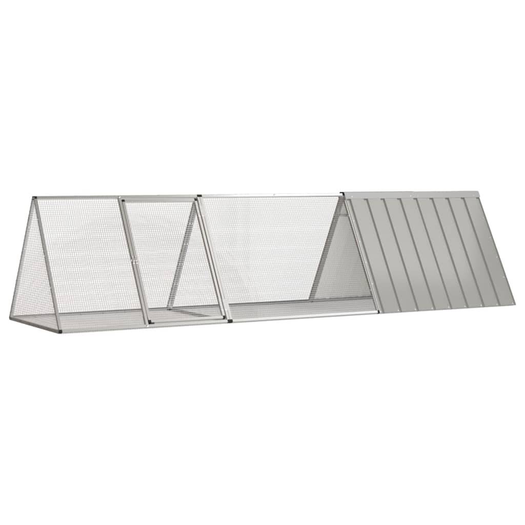Clapier extérieur modulable acier galvanisé pour lapin Gris – ComfortXL Outdoor Living