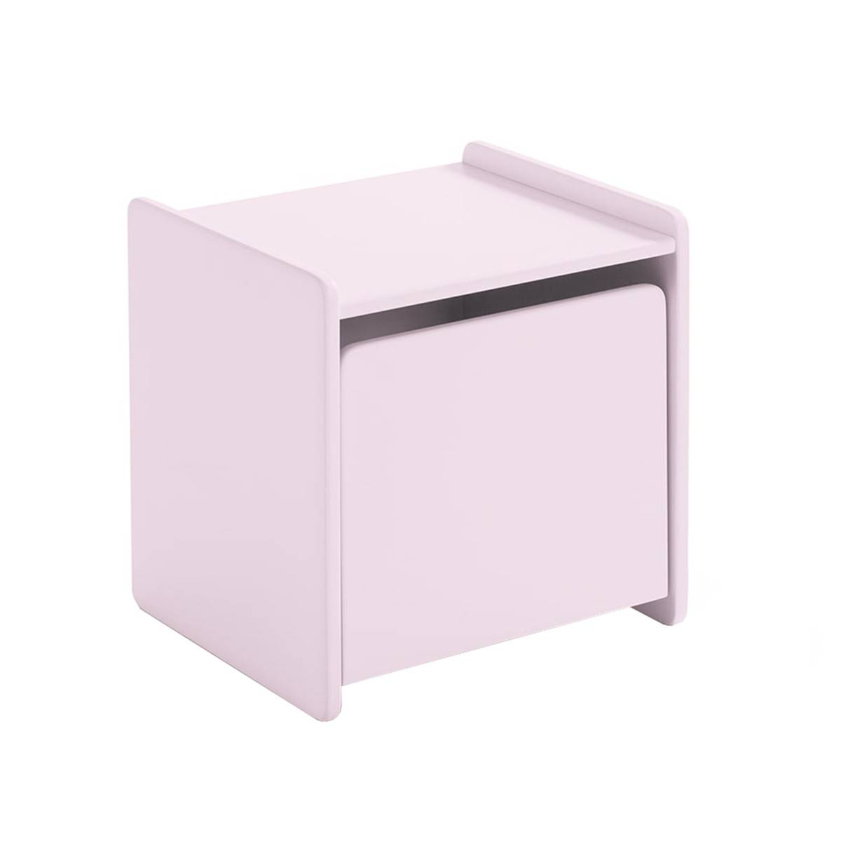 Chevet 1 Porte avec Rebords Rose - BODHI PINK
