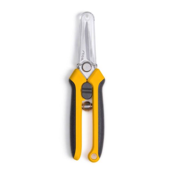 Ciseaux de récolte ST1, Lame inox double tranchant 163 mm, poignée ergonomique à ressort pour fleurs et plantes délicates – STIGA Ciseaux de récolte ST1, Lame inox double tranchant 163 mm, poignée ergonomique à ressort pour fleurs et plantes délicates – STIGA