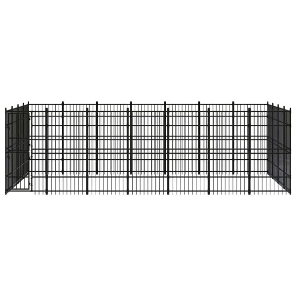 Chenil D’Extérieur Pour Chiens Acier 25,8 M² – vidaXL