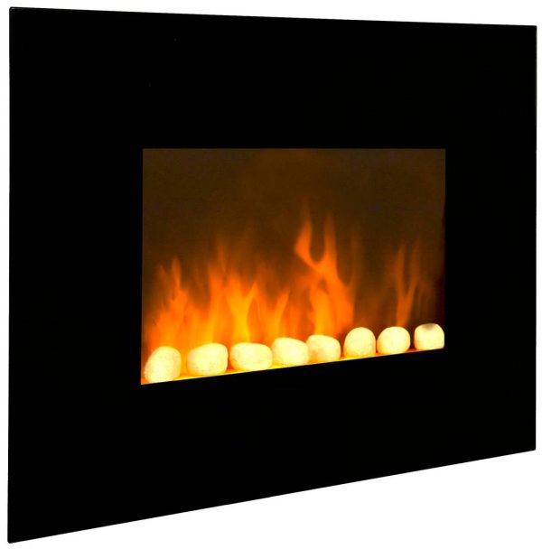 Cheminée électrique Murale Black Fire 62 cm Effet Flammes LED Chemin’Arte Cheminée électrique Murale Black Fire 62 cm Effet Flammes LED Chemin’Arte