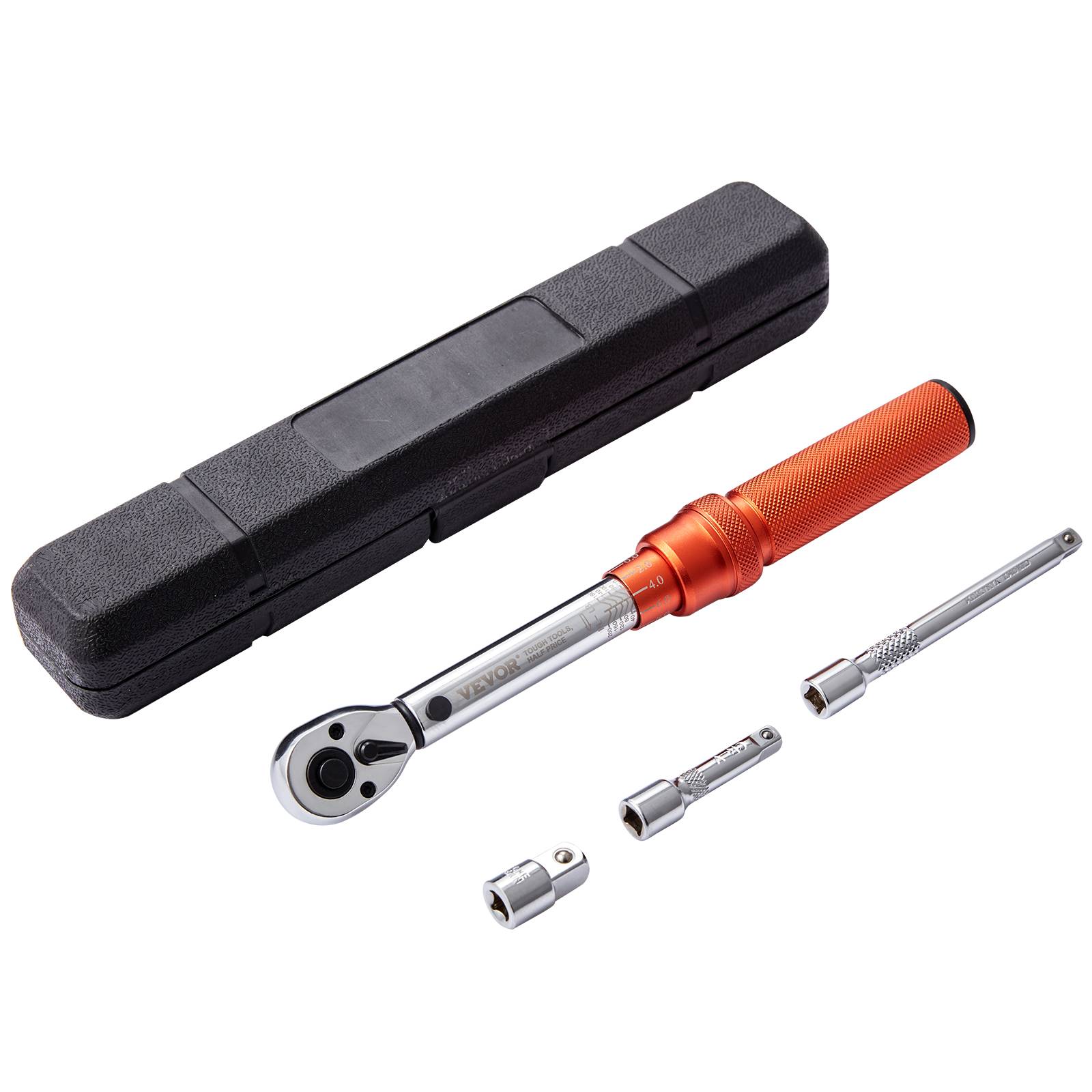 VEVOR Clé dynamométrique mécanique 1/4", 2,3-23 N.m, précision ±3%, 72 dents. Entretien auto.