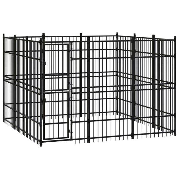 Chenil d’extérieur pour chiens Acier 8,29 m² vidaXL 3097974 Chenil d’extérieur pour chiens Acier 8,29 m² vidaXL 3097974