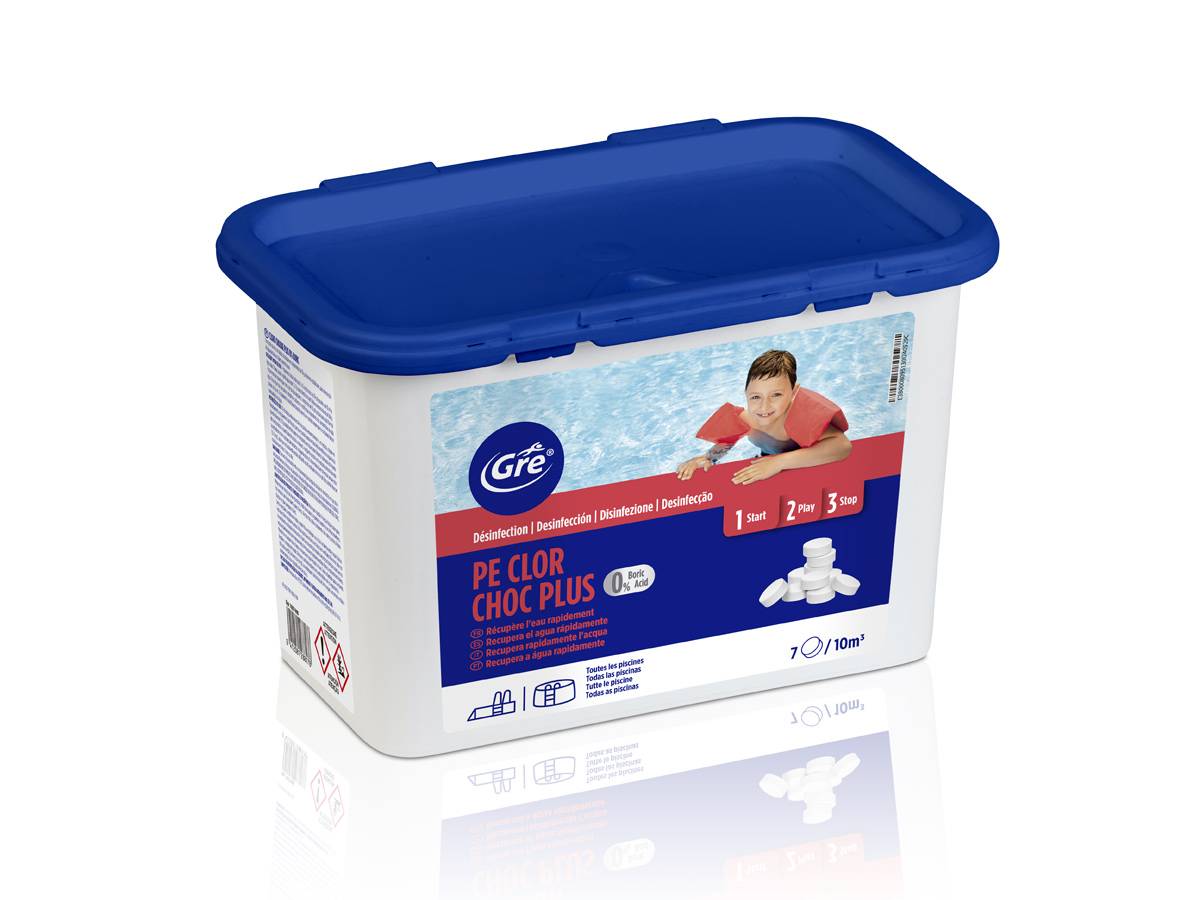 Chlore choc sans acide borique 1 kg - Gré
