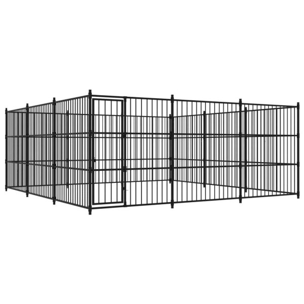 Chenil d’extérieur pour chiens 450 x 450 x 185 cm vidaXL 170896