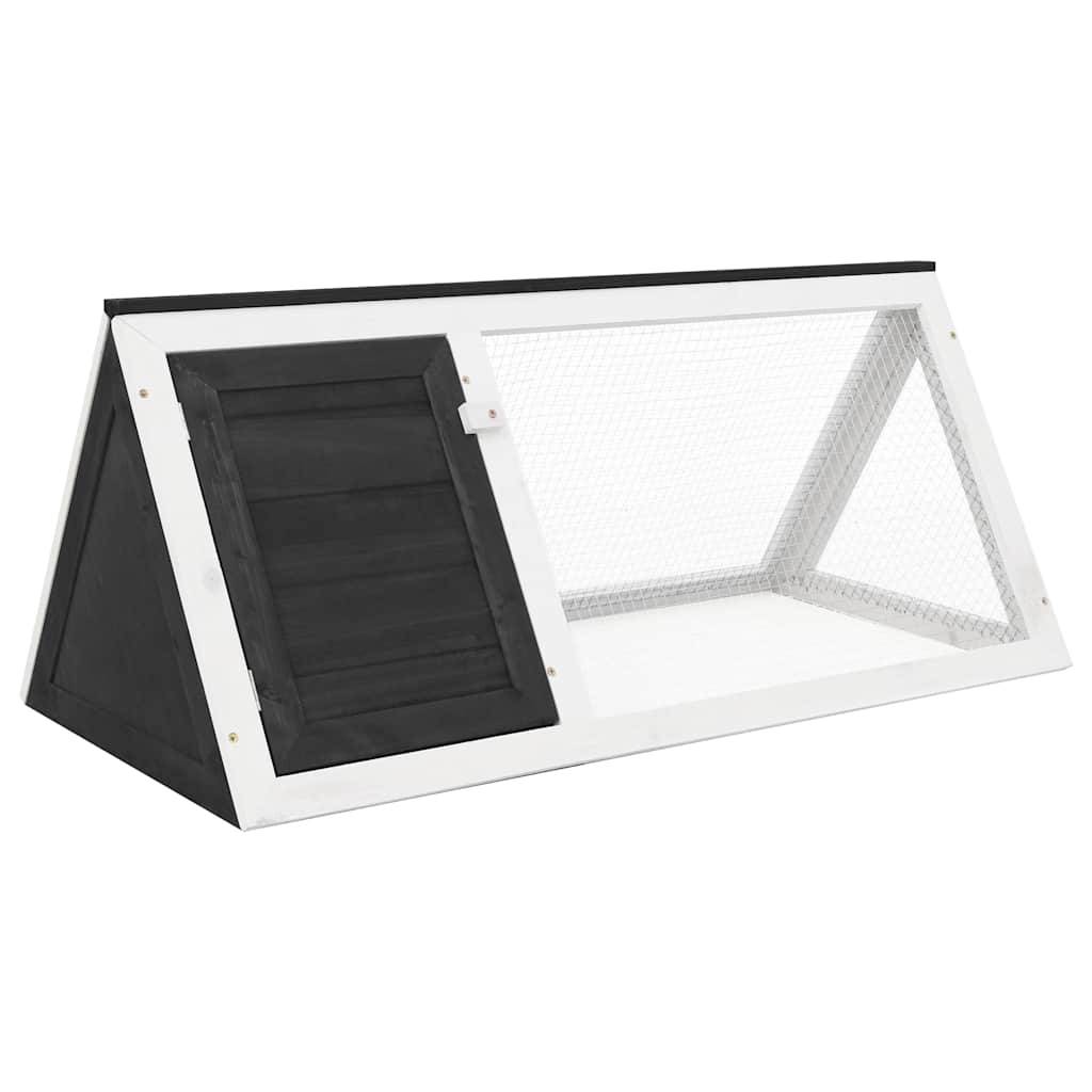 Clapier Gris Bois vidaXL 170852